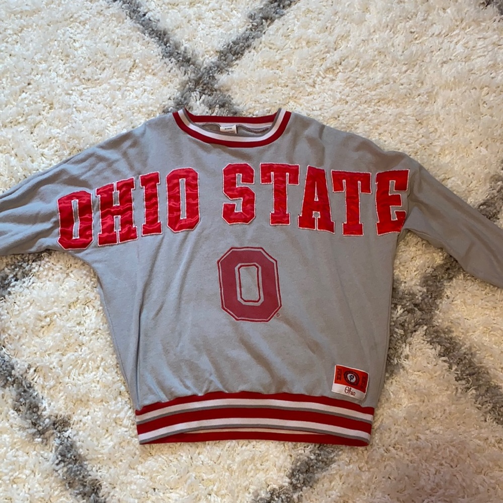 PINK Ohio State crew neck